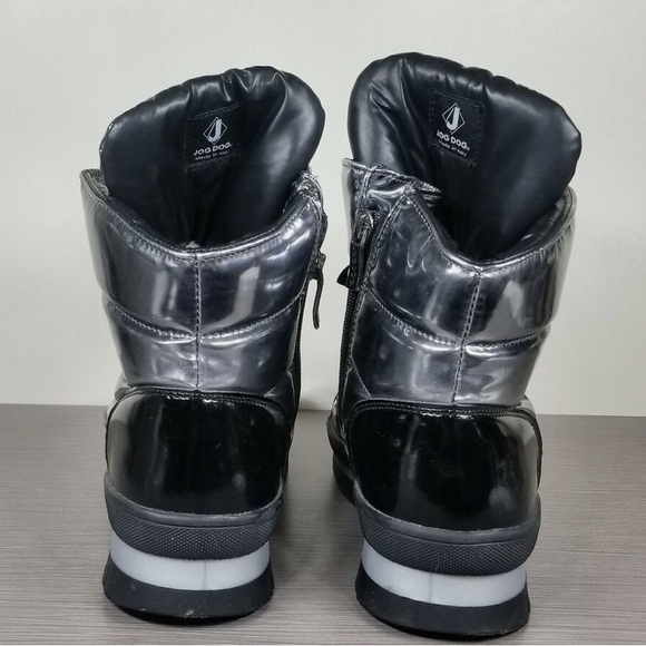 Jog Dog Snowdon Waterproof Quilted Sneaker Boot Black/Silver Womens Size 40 - Picture 5 of 11